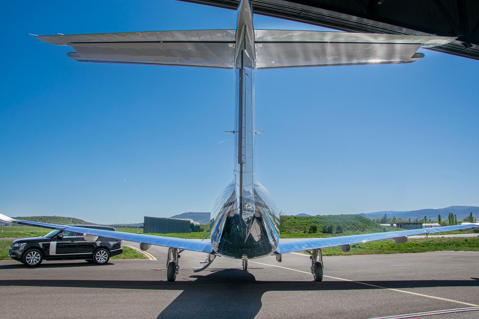 OH-VAD vu de l'arrière sur le tarmac